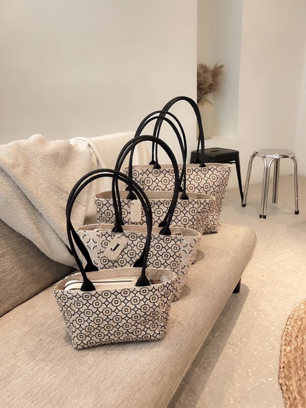 Kawung Duo Trapeze Tote Bag